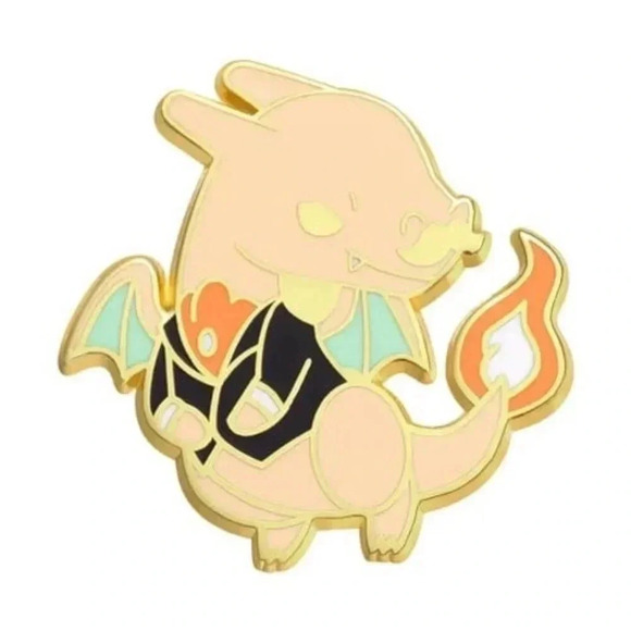 Gentleman Charizard Enamel Pin – Dapper Pokémon Collectible! - Picture 2 of 3